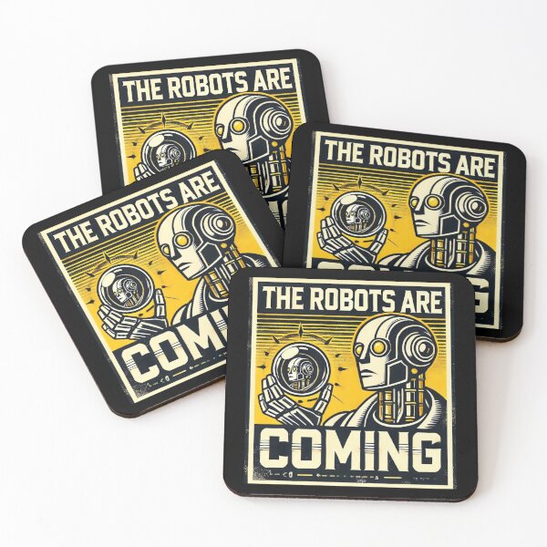 Item preview, Robot The Bots Are Coming AI Sci Fi Futuristic Android AI Tech Graphic Tee designed and sold by TEEJAMBOREE.