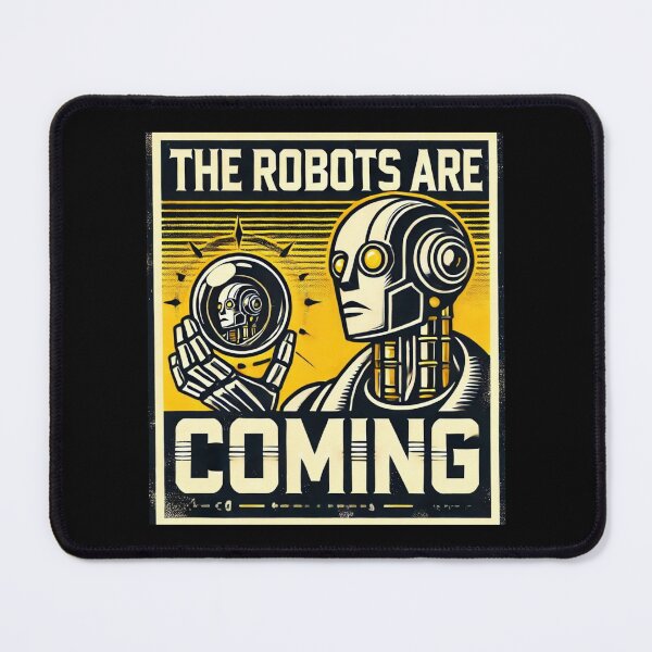 Item preview, Robot The Bots Are Coming AI Sci Fi Futuristic Android AI Tech Graphic Tee designed and sold by TEEJAMBOREE.