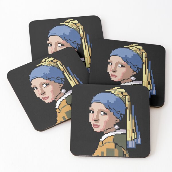 Item preview, Pixel Art Girl with Pearl Earring designed and sold by Enea Kelo.