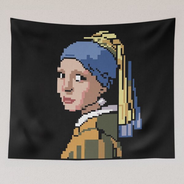 Item preview, Pixel Art Girl with Pearl Earring designed and sold by Enea Kelo.