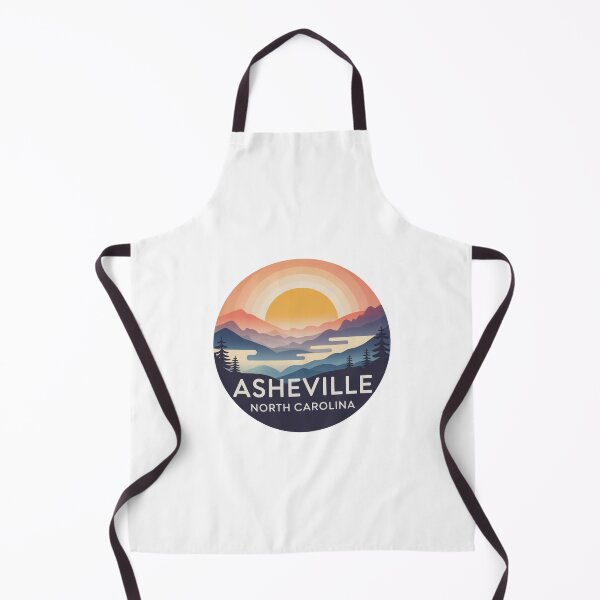 Item preview, Asheville North Carolina: Layered Mountain Circle Art designed and sold by CircinusStore.