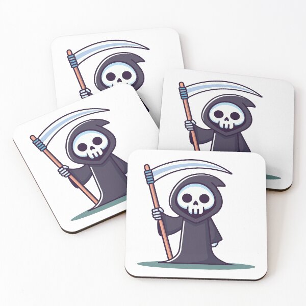 Item preview, Cute Chibi Grim Reaper with Scythe designed and sold by cchpsz.