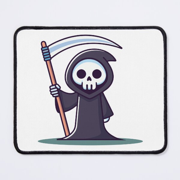 Item preview, Cute Chibi Grim Reaper with Scythe designed and sold by cchpsz.