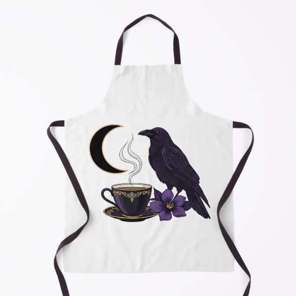 Item preview, Moonlit Tea Raven Gift designed and sold by IllumeInk.