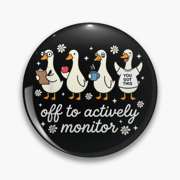 Item preview, Off To Actively Monitor Funny Duck Teacher Testing Season School Humor designed and sold by Phil Ben.