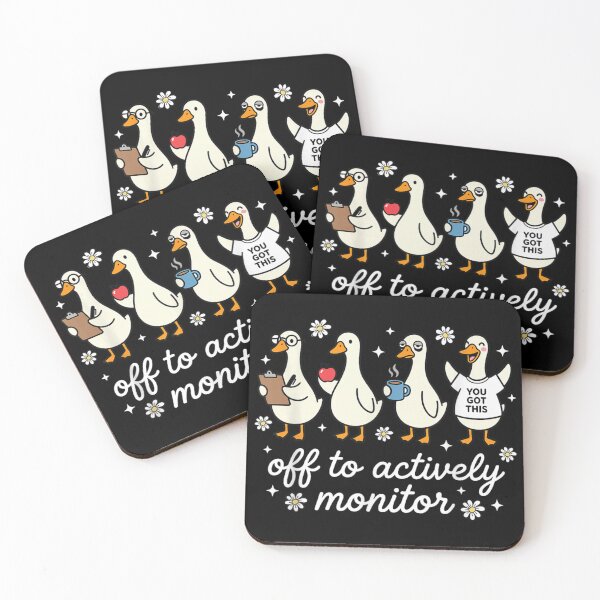 Item preview, Off To Actively Monitor Funny Duck Teacher Testing Season School Humor designed and sold by Phil Ben.