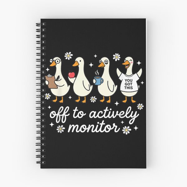 Item preview, Off To Actively Monitor Funny Duck Teacher Testing Season School Humor designed and sold by Phil Ben.