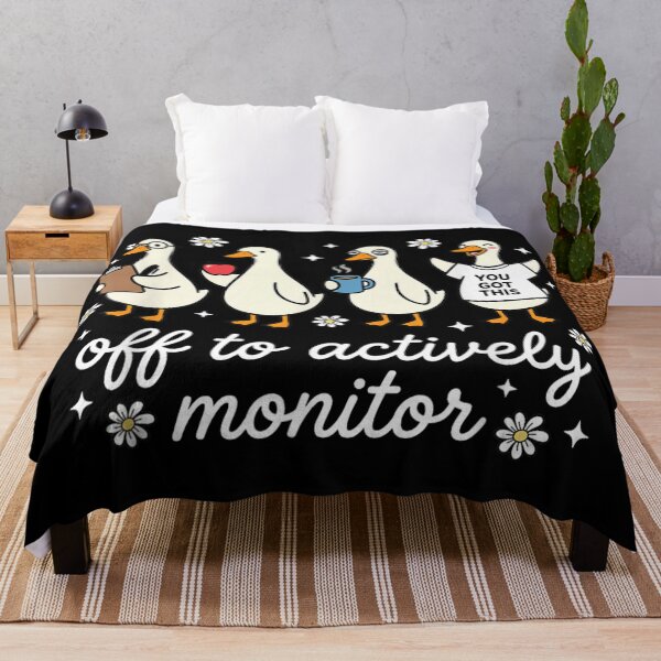 Item preview, Off To Actively Monitor Funny Duck Teacher Testing Season School Humor designed and sold by Phil Ben.