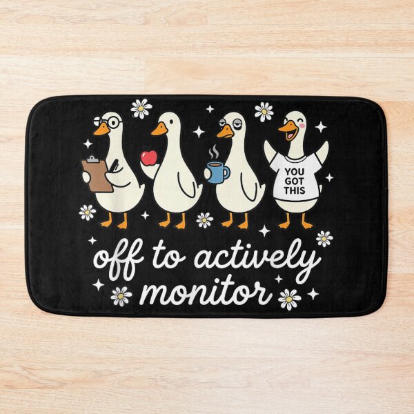 Item preview, Off To Actively Monitor Funny Duck Teacher Testing Season School Humor designed and sold by Phil Ben.