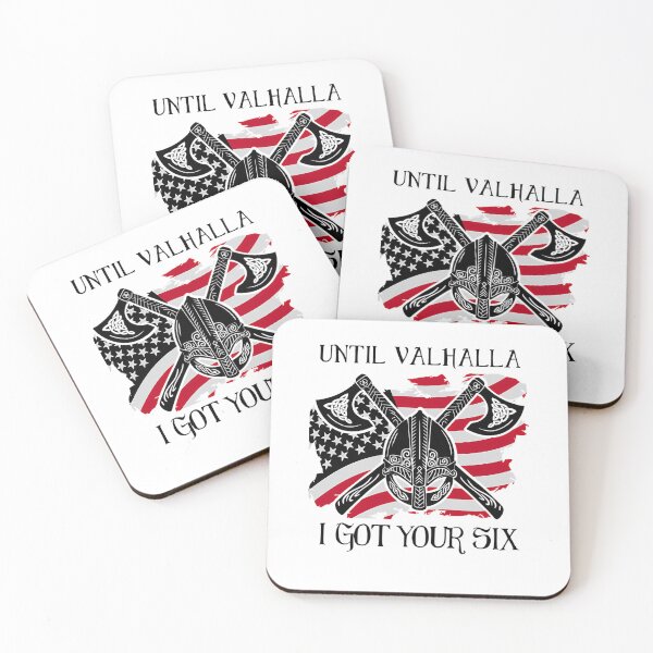 Item preview, Until Valhalla I Got Your Six Us Flag designed and sold by SandraBrav.