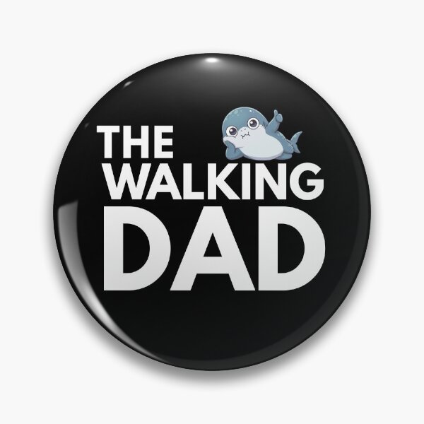 Item preview, The Walking Dad Funny Shark Parody designed and sold by Nature's Chibis.