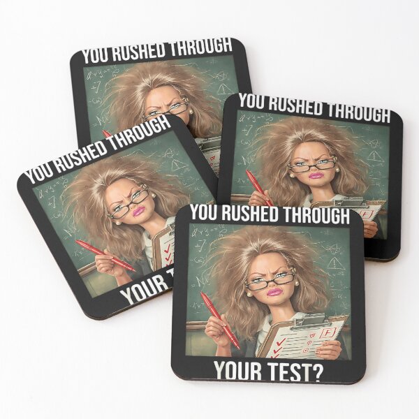 Item preview, You Rushed Through Your Test Funny Stressed Teacher Hair School Humor designed and sold by Phil Ben.
