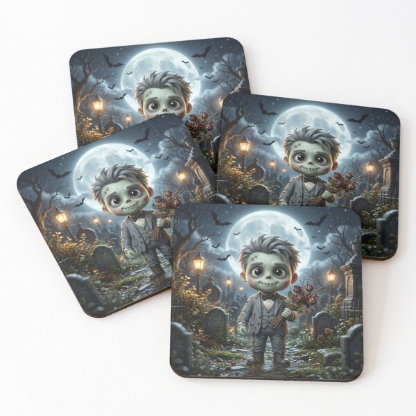Item preview, Cute Little Zombie Groom designed and sold by Buy us a Coffee Digital Ai Art Design .