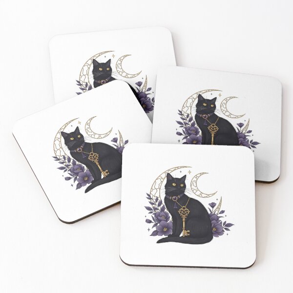 Item preview, Black Cat Key Charm Gift designed and sold by IllumeInk.