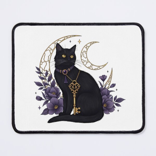 Item preview, Black Cat Key Charm Gift designed and sold by IllumeInk.
