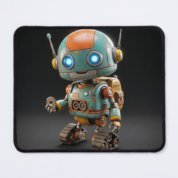 Item preview, Cute Little Robot designed and sold by Buy us a Coffee Digital Ai Art Design .