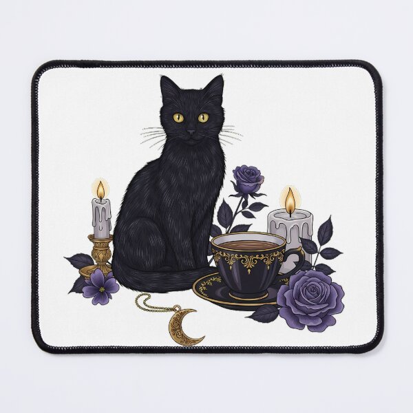 Item preview, Candlelit Cat Teacup Gift designed and sold by IllumeInk.