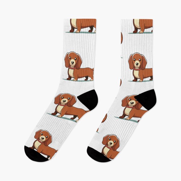 Item preview, Adorable Dachshund Sausage Dog Kawaii Illustration designed and sold by cchpsz.