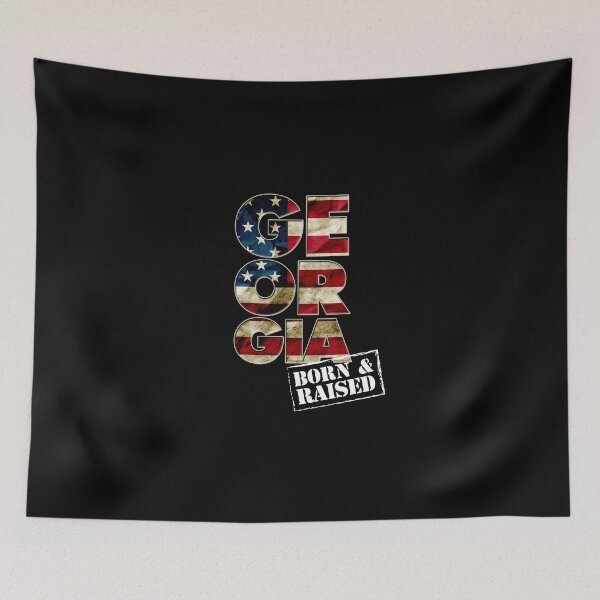 Item preview, Georgia Fan Gift Sports Football US Flag Proud Strong Born And Raised designed and sold by djpraxis.