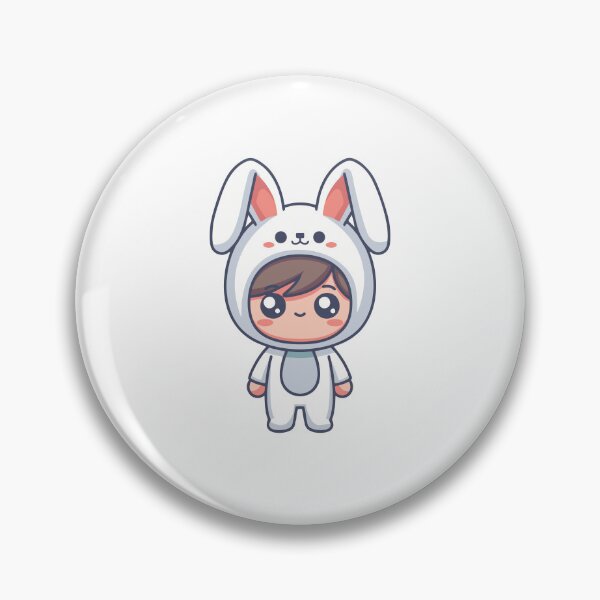 Item preview, Cute Boy in White Rabbit Onesie Costume Kawaii designed and sold by cchpsz.