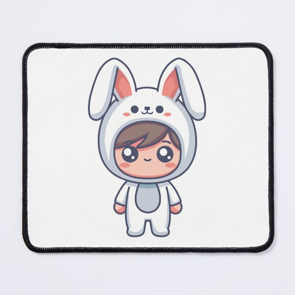 Item preview, Cute Boy in White Rabbit Onesie Costume Kawaii designed and sold by cchpsz.
