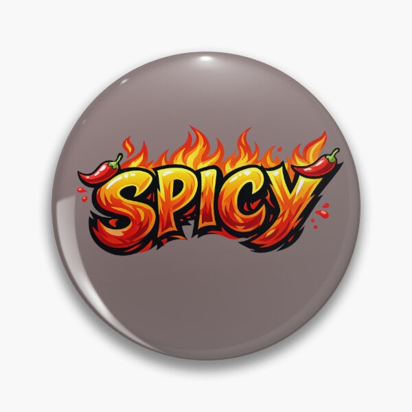 Item preview, Spicy Flame Text Hot Pepper Style Design designed and sold by BROHLine Studio.