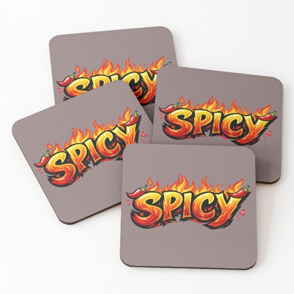 Item preview, Spicy Flame Text Hot Pepper Style Design designed and sold by BROHLine Studio.