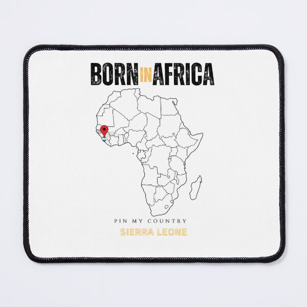 Item preview, Sierra Leone Map Pin on Africa Design – Personalized African Heritage Print | Proud of Sierra Leone Gift designed and sold by Sahyun-Print.