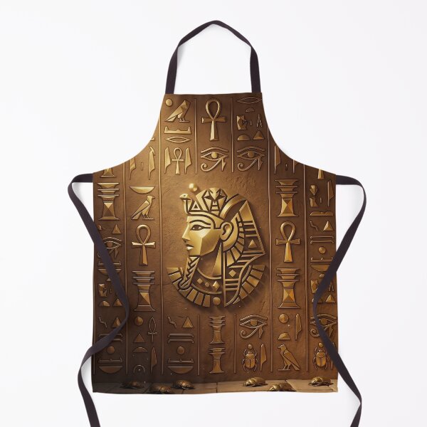 Item preview, Pharaoh’s Cipher - Modern Gold Hieroglyphic Minimalist Art designed and sold by Oddly Blessed.