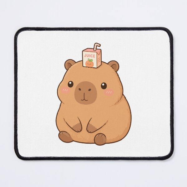 Item preview, Cute Capybara Juice Kawaii | Adorable Chubby Capybara with Drink | Cute Animal Cartoon Aesthetic designed and sold by stylishdzign.