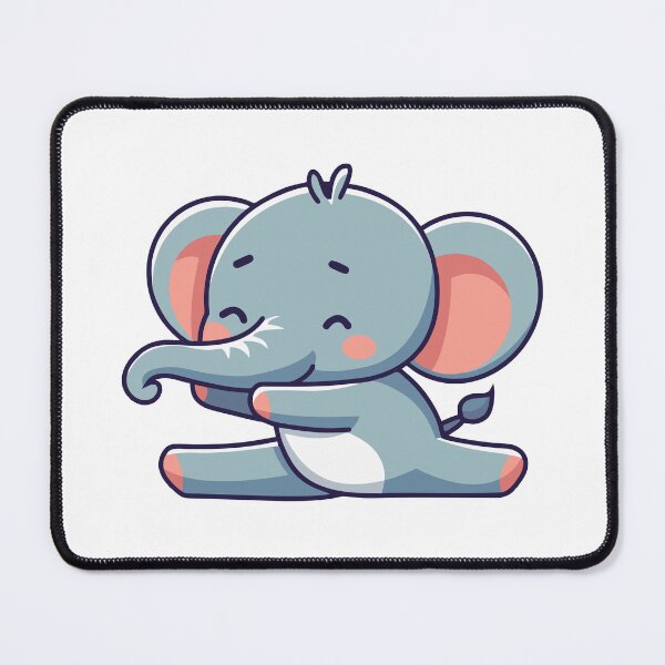 Item preview, Elefante bebé bailando alegremente, arte animal kawaii designed and sold by cchpsz.
