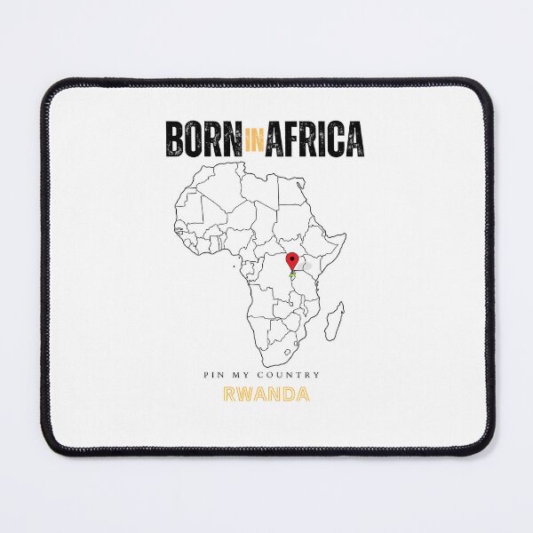 Item preview, Rwanda Map Pin on Africa Design – Personalized African Heritage Print | Proud of Rwanda Gift designed and sold by Sahyun-Print.