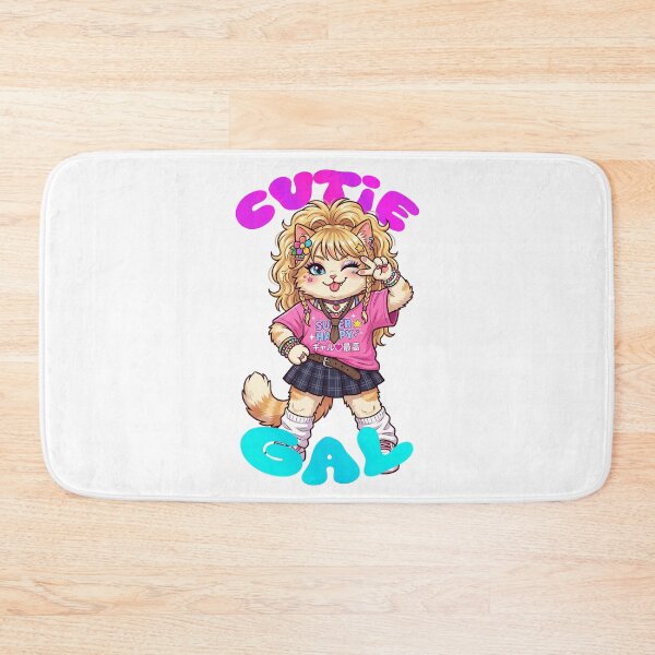 Item preview, Cutie gyaru cat -Japanese 90s movement girl fashion style- designed and sold by LOVEARTDESIGN.