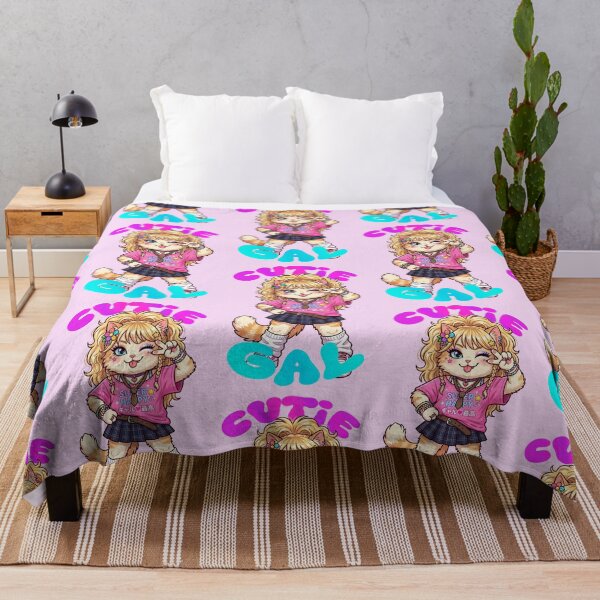Item preview, Cutie gyaru cat -Japanese 90s movement girl fashion style- designed and sold by LOVEARTDESIGN.