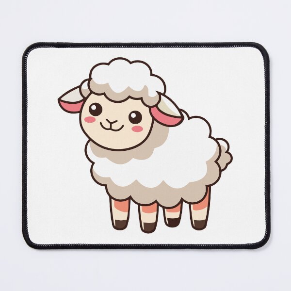 Item preview, Cute Fluffy White Sheep Kawaii Farm Animal designed and sold by cchpsz.