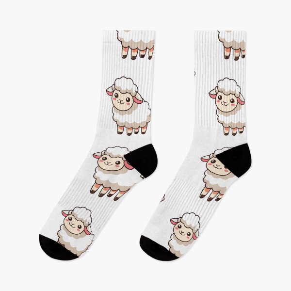 Item preview, Cute Fluffy White Sheep Kawaii Farm Animal designed and sold by cchpsz.
