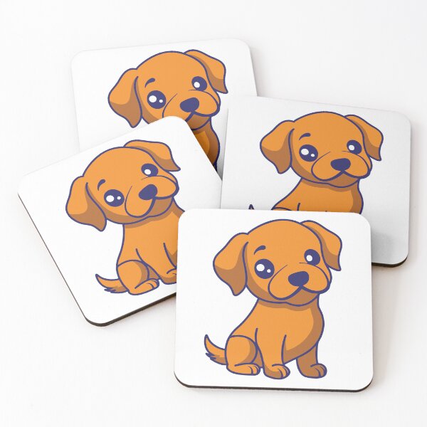 Item preview, Adorable Sitting Brown Puppy Dog Kawaii Pet Art designed and sold by cchpsz.