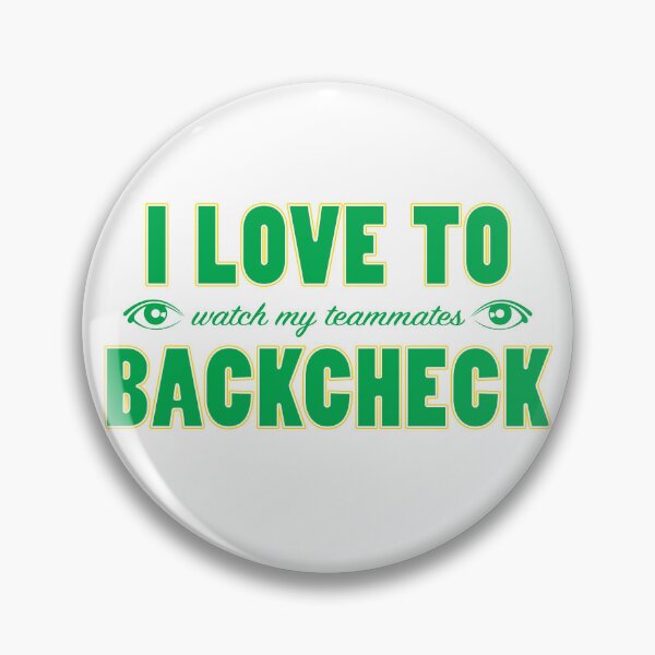 Item preview, I Love to Backcheck. In Minnesota North Star colors. designed and sold by Hattrixz.