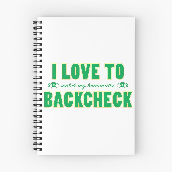Item preview, I Love to Backcheck. In Minnesota North Star colors. designed and sold by Hattrixz.