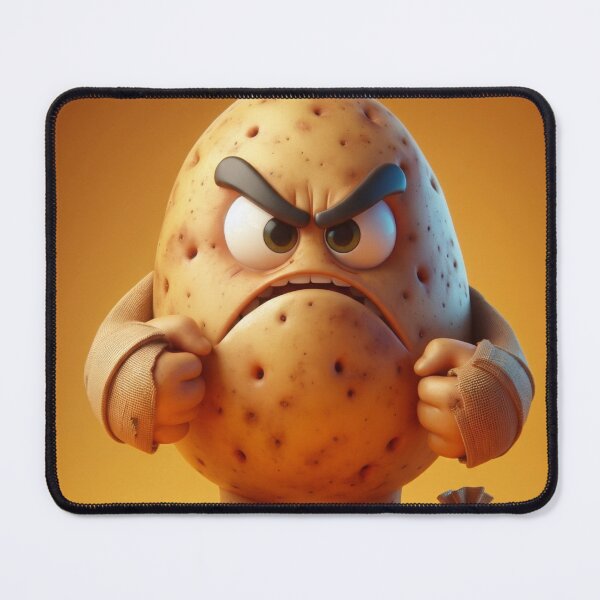 Item preview, Angry Potato Part of the Angry Fruit & Veg Collection  designed and sold by Buy us a Coffee Digital Ai Art Design .