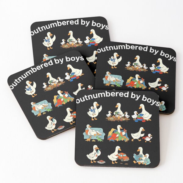 Item preview, Outnumbered By Boys Cute Duck Mom Life With Many Baby Ducks designed and sold by Daisy Grimes.