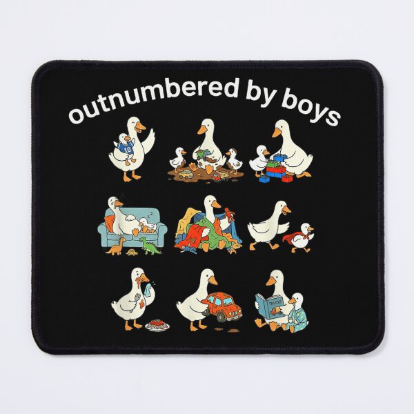 Item preview, Outnumbered By Boys Cute Duck Mom Life With Many Baby Ducks designed and sold by Daisy Grimes.
