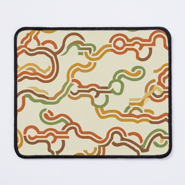 Item preview, Playful Retro Curves – Can You Escape the Maze? designed and sold by mittie101.