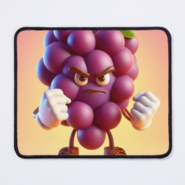 Item preview, Angry Grapes Part of the Angry Fruit & Veg Collection  designed and sold by Buy us a Coffee Digital Ai Art Design .