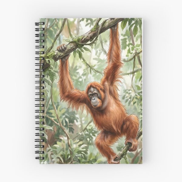 Item preview, Orangutan Pongo Borneo Rainforest Canopy designed and sold by RubisLeaf.