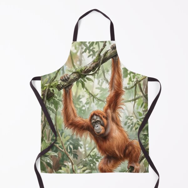 Item preview, Orangutan Pongo Borneo Rainforest Canopy designed and sold by RubisLeaf.
