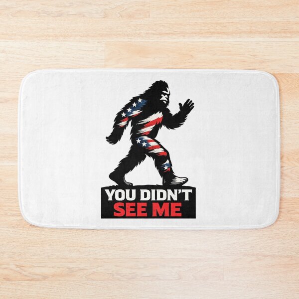 Item preview, You Didn’t See Me Bigfoot USA, Patriotic Sasquatch Design, American Flag, Funny Stealth Meme, Independence Vibe designed and sold by VibeOffline Studio.