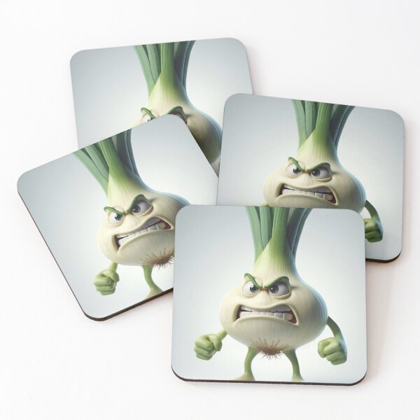 Item preview, Angry Onion Part of the Angry Fruit & Veg Collection  designed and sold by Buy us a Coffee Digital Ai Art Design .