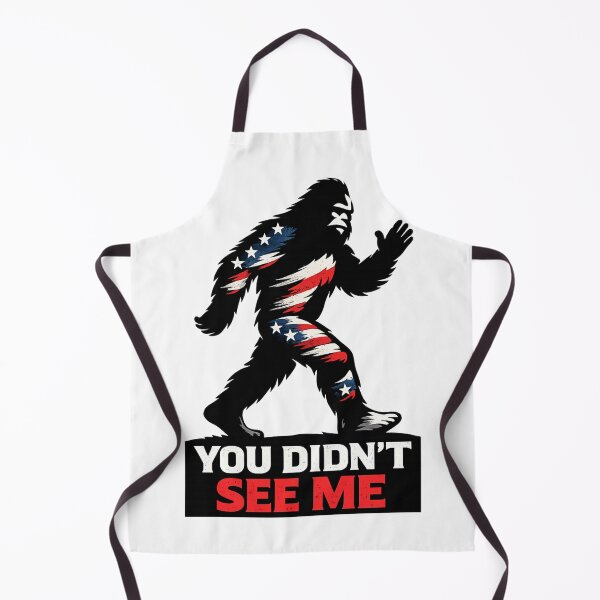 Item preview, You Didn’t See Me Bigfoot USA, Patriotic Sasquatch Design, American Flag, Funny Stealth Meme, Independence Vibe designed and sold by VibeOffline Studio.
