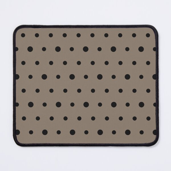 Item preview, Taupe And Black Polka Dot Pattern designed and sold by pattern-archive.